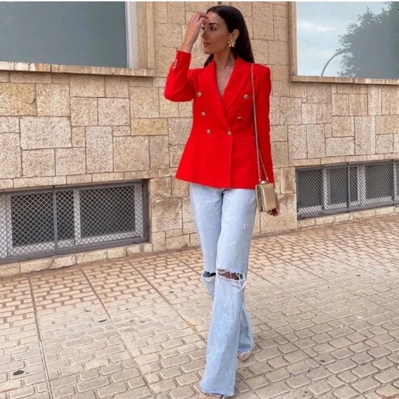 Zara Light Blue Denim Jeans - Picture 1 of 11